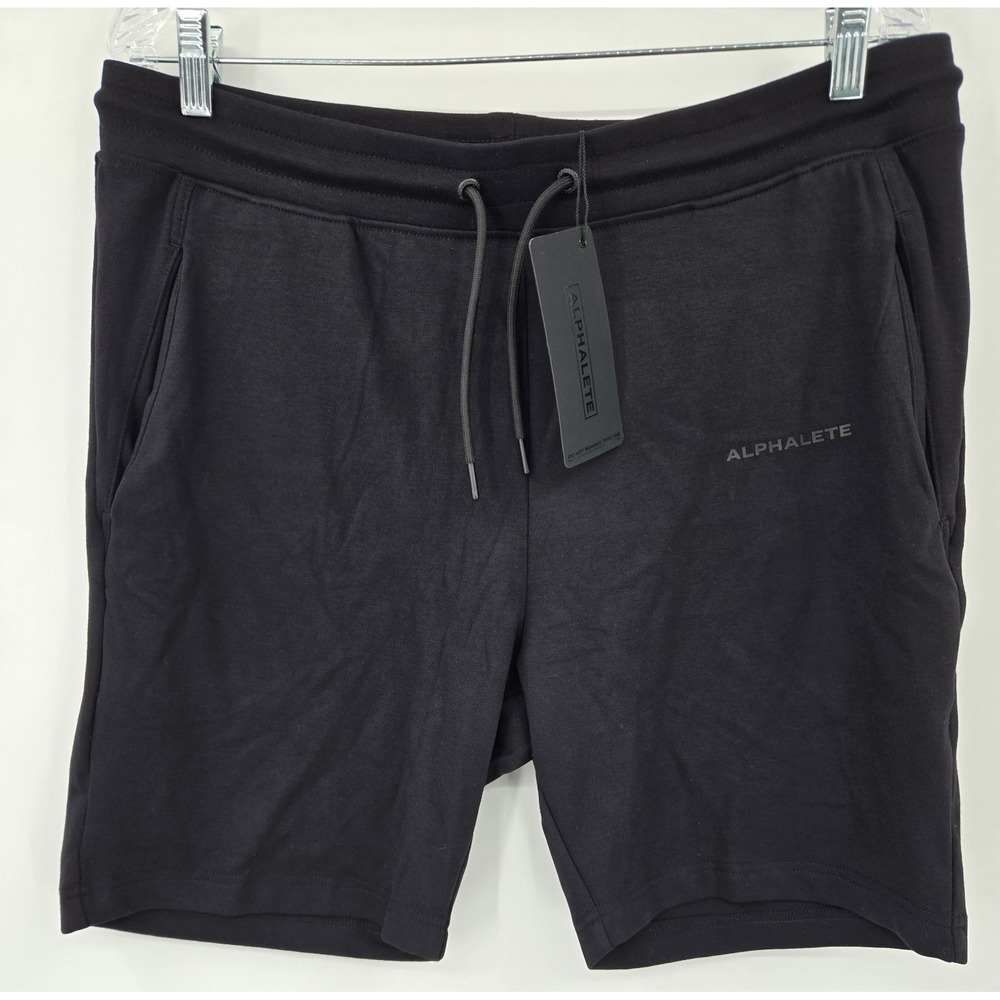 Alphalete Mens XL Black Athletic Gym Training Shorts Drawstring AL20-2127